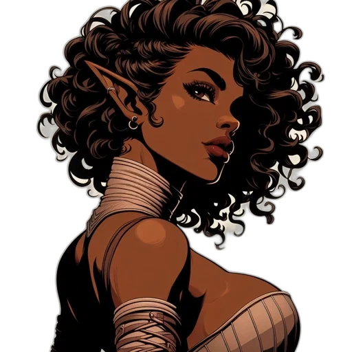 comic book art, concept art, fantasy art, cartoon transparent PNG cut-out