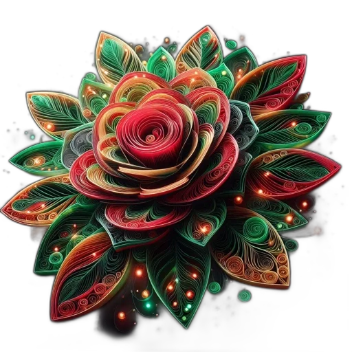 jewelry, flower, crown, photorealistic transparent PNG cut-out