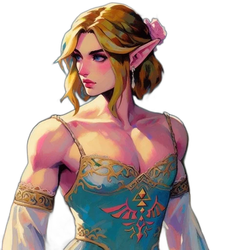 dress, fantasy art, concept art, pixel art transparent PNG cut-out