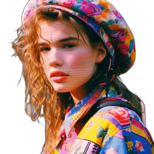 jacket, hat, face, dress transparent PNG cut-out