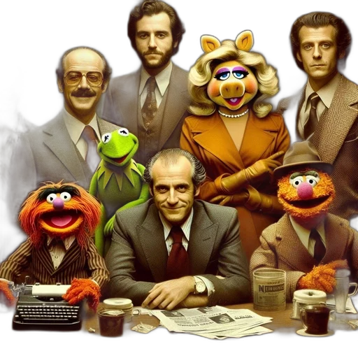 staff, concept art, muppet, characters transparent PNG cut-out