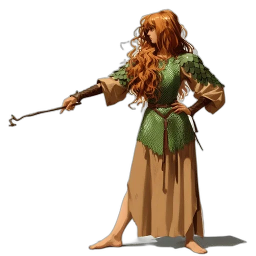 staff, sword, weapon, dress transparent PNG cut-out