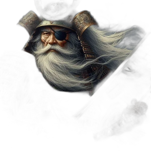 hat, dragon, staff, face transparent PNG cut-out