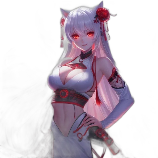 dress, dragon, staff, robot transparent PNG cut-out
