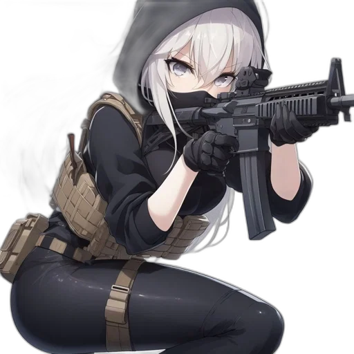 weapon, animal, jacket, face transparent PNG cut-out