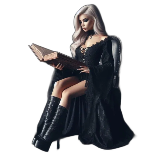 dress, fantasy art, concept art, comic book art transparent PNG cut-out