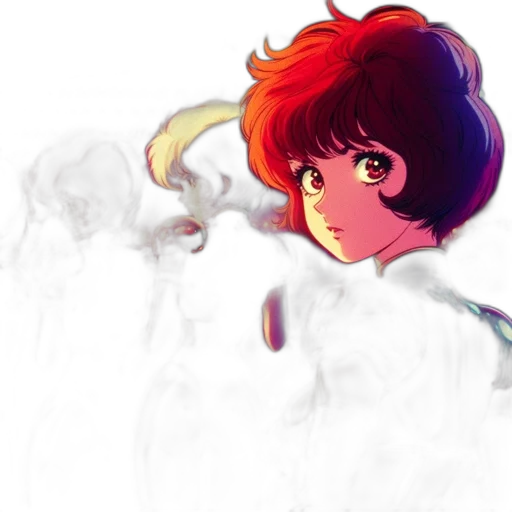 hair, face, concept art, watercolor transparent PNG cut-out