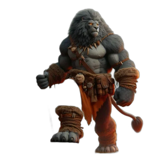 creature, animal, concept art, 3d render transparent PNG cut-out