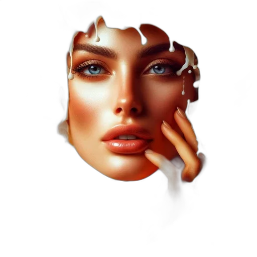 face, mask, crown, jewelry transparent PNG cut-out