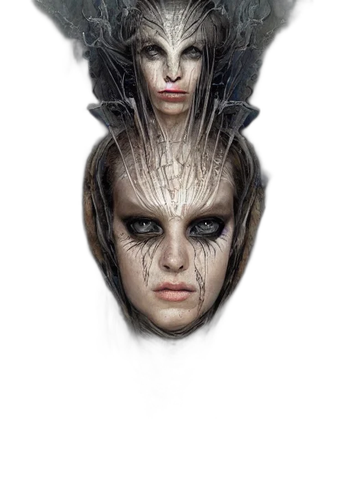 mask, face, hair, crown transparent PNG cut-out