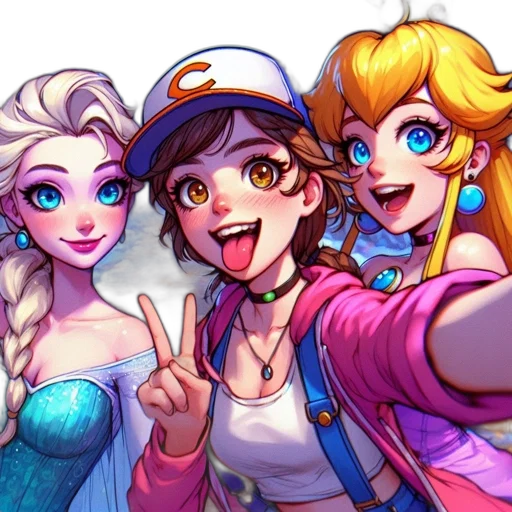 anime, concept art, pixel art, vaporwave transparent PNG cut-out