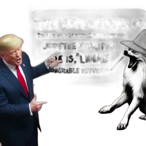 animal, creature, office, scene transparent PNG cut-out