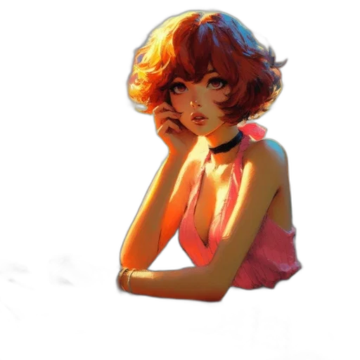 dress, face, creature, crown transparent PNG cut-out