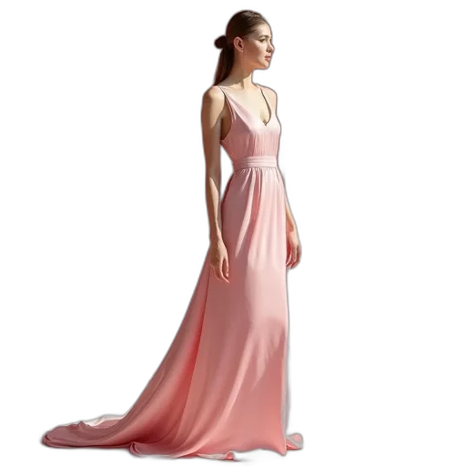 dress, photorealistic, concept art, 3d render transparent PNG cut-out