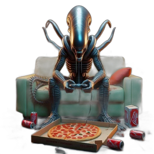 robot, furniture, food, creature transparent PNG cut-out
