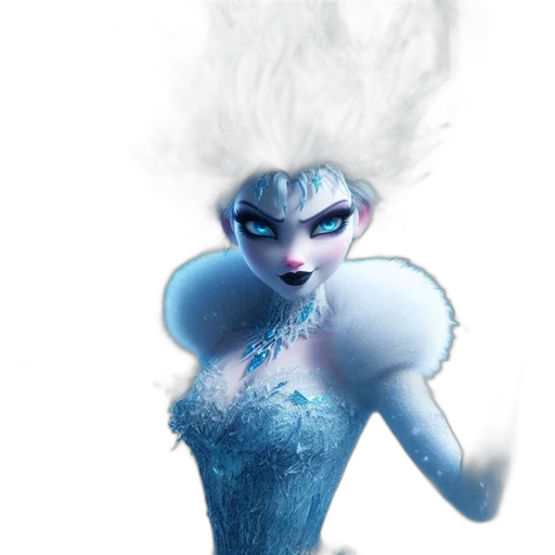 dress, creature, concept art, 3d render transparent PNG cut-out