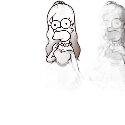 face, hair, cartoon, concept art transparent PNG cut-out
