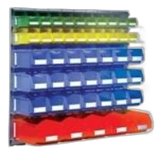 colorful, neon, wall-mounted, storage transparent PNG cut-out