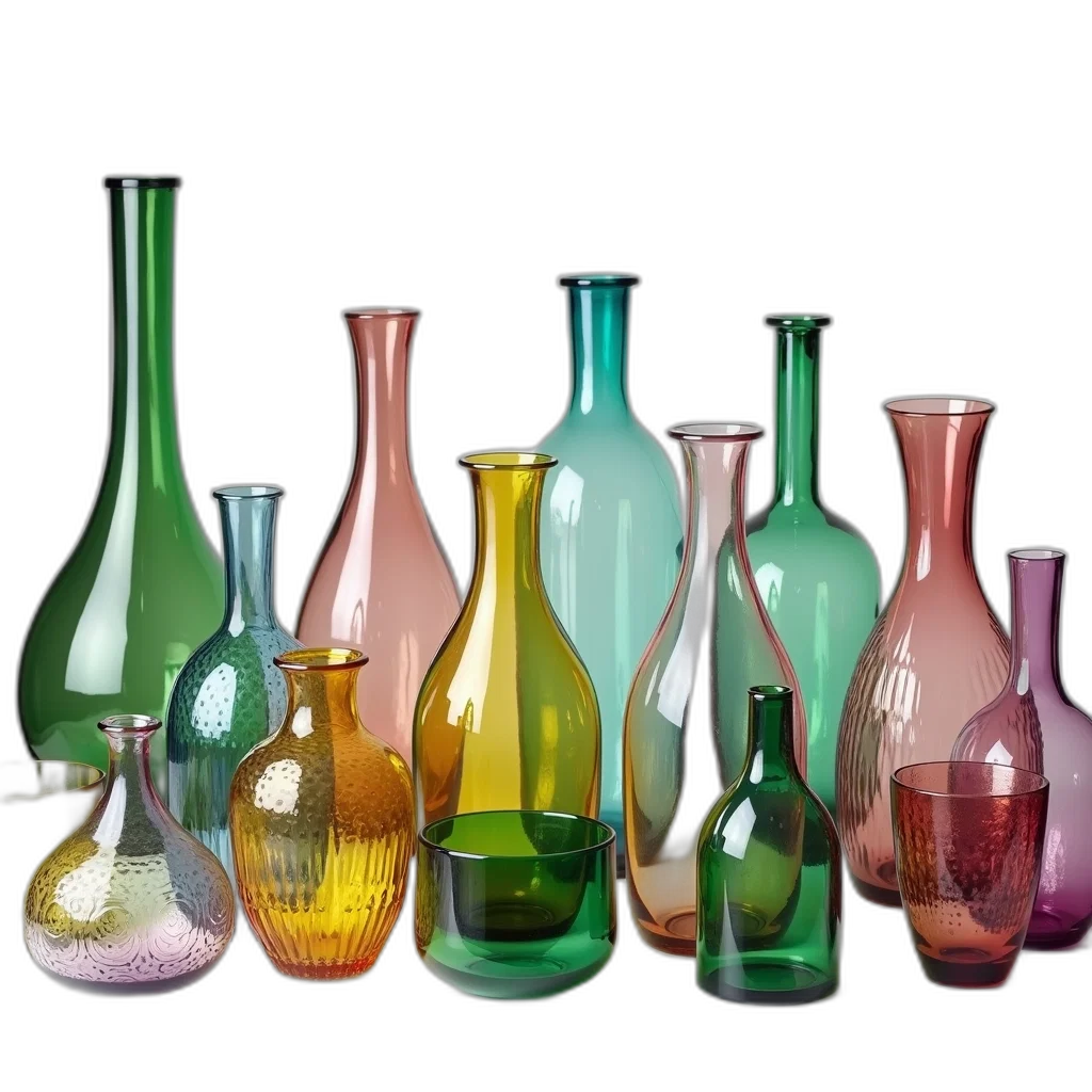 bottle, 3d render, photorealistic, collection transparent PNG cut-out