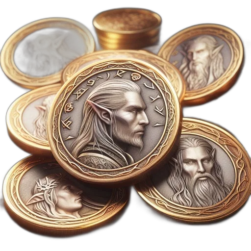jewelry, fantasy art, elaborate, gold-toned transparent PNG cut-out