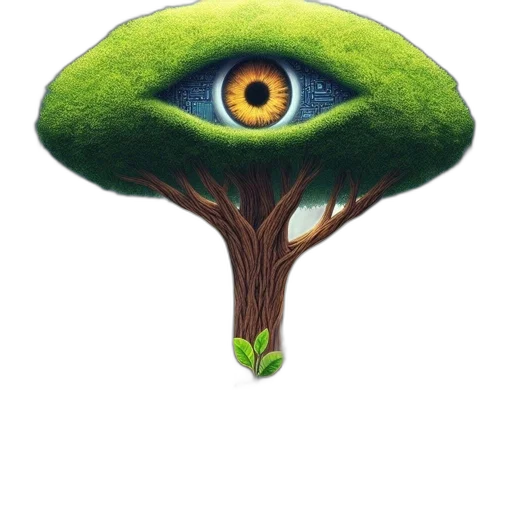 tree, creature, face, mask transparent PNG cut-out