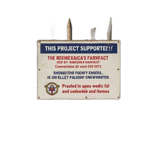 staff, sign, posted, fence transparent PNG cut-out