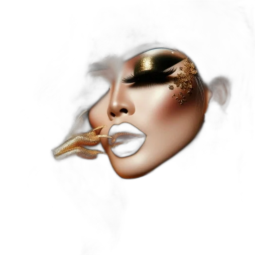 mask, face, crown, jewelry transparent PNG cut-out