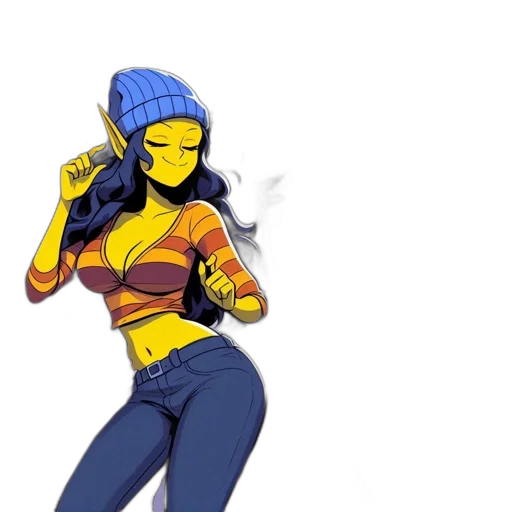 hat, comic book art, concept art, pixel art transparent PNG cut-out