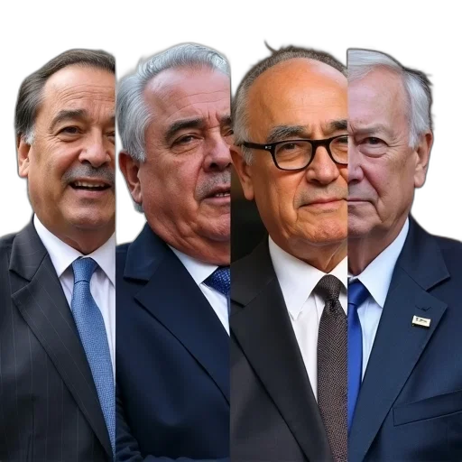 staff, face, four, different transparent PNG cut-out