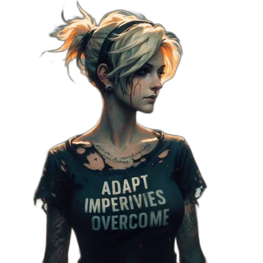 dress, jacket, cyberpunk, concept art transparent PNG cut-out