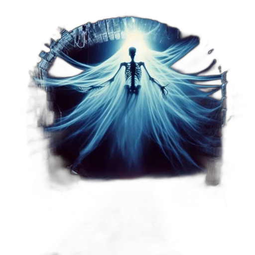 dress, creature, mask, hair transparent PNG cut-out