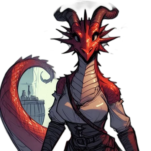 dragon, staff, creature, mask transparent PNG cut-out