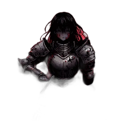 weapon, sword, mask, hair transparent PNG cut-out