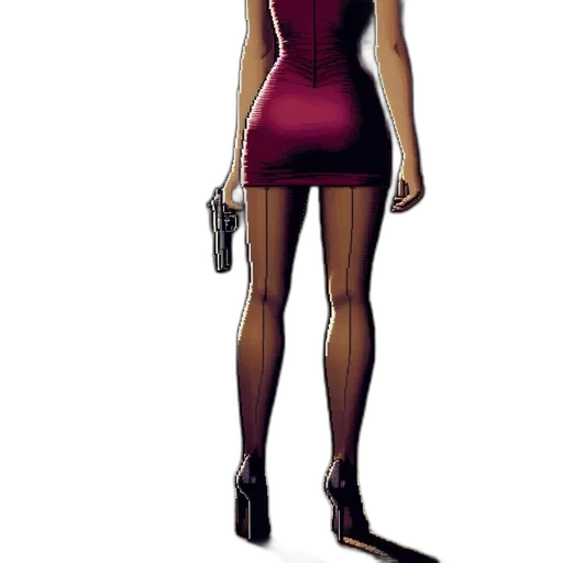 dress, weapon, staff, concept art transparent PNG cut-out