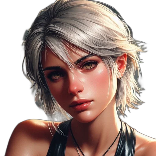 face, jewelry, staff, hair transparent PNG cut-out
