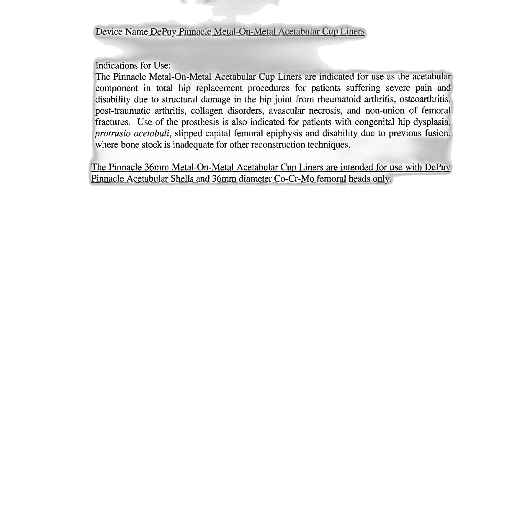 document, titled, depuy, pinnacle transparent PNG cut-out