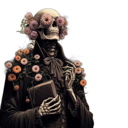 flower, mask, jacket, face transparent PNG cut-out