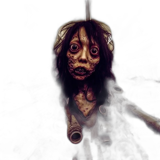 staff, mask, face, creature transparent PNG cut-out