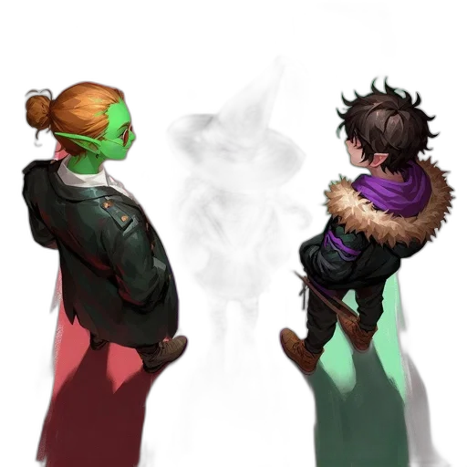 mask, staff, jacket, dragon transparent PNG cut-out