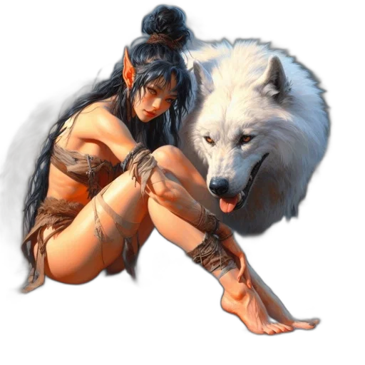 fantasy art, concept art, pixel art, watercolor transparent PNG cut-out