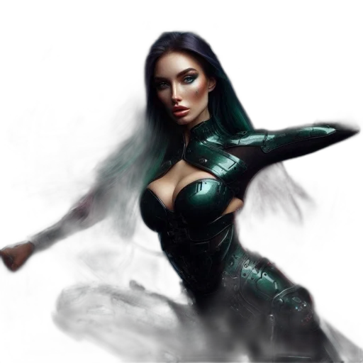 fantasy art, comic book art, concept art, photorealistic transparent PNG cut-out