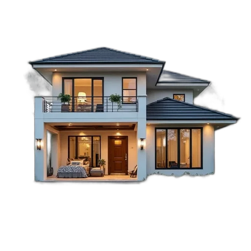 building, furniture, 3d render, photorealistic transparent PNG cut-out
