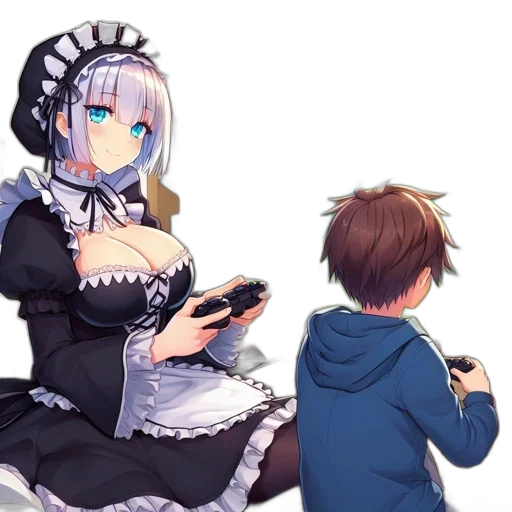 dress, robot, weapon, anime transparent PNG cut-out