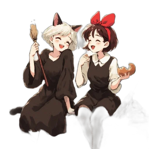 food, staff, anime, watercolor transparent PNG cut-out