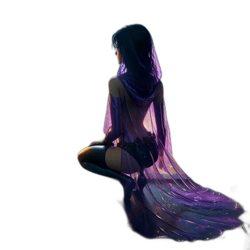 dress, jewelry, staff, umbrella transparent PNG cut-out
