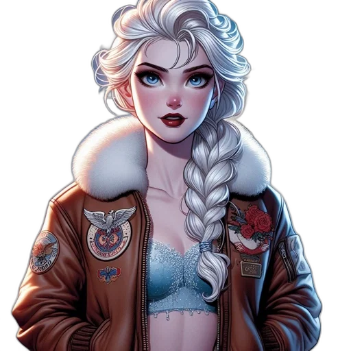 jacket, comic book art, concept art, fantasy art transparent PNG cut-out