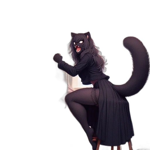 staff, animal, creature, dress transparent PNG cut-out