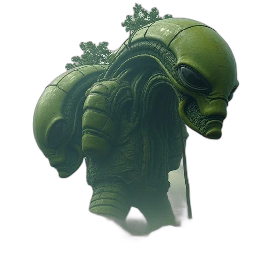 creature, mask, face, staff transparent PNG cut-out