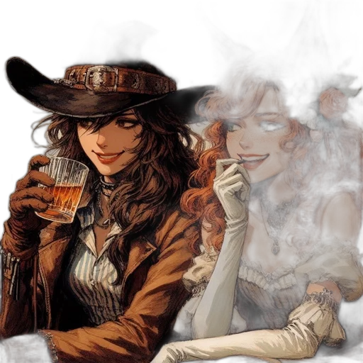 hat, comic book art, concept art, fantasy art transparent PNG cut-out