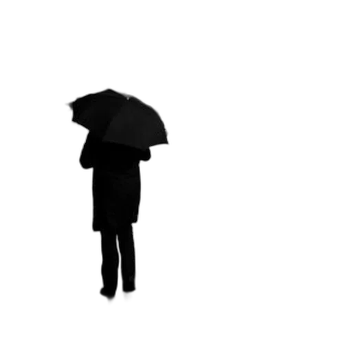 umbrella, jacket, staff, hat transparent PNG cut-out